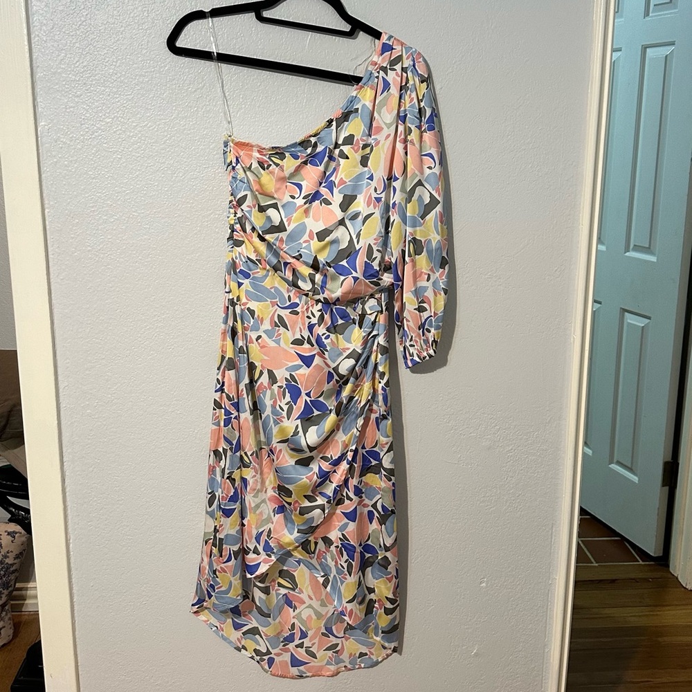 Colorful print dress
